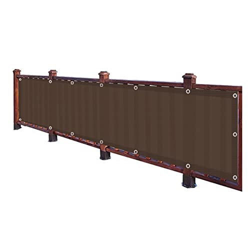 WYYZH Windschutznetz Stall Sichtschutznetz Antialterung Sonnenschirm und Staubdicht 95% Schattierungsrate 6-polig für Zaun Sichtschutz (Color : Brown, Size : 1.8x15m) von WYYZH