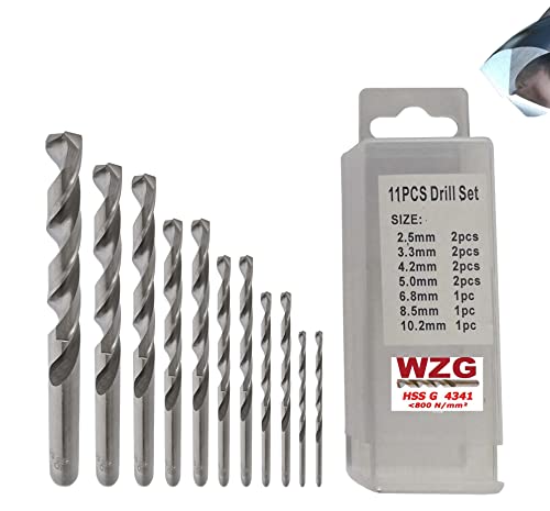 Kernlochbohrer Bohrer Metall Spiralbohrer 2,5/M3-10,2/M12 Set HSS GN Bitte Größe wählen!! (3,3mm M4, 1 Stück) von WZ-Gatze