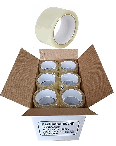 WZ-Gatze 3-36 St. Klebeband Transparent 48mm x66m Packband Paketband Paketklebeband Klar Stückzahl bitte in der Liste Auswählen (3) von WZ-Gatze