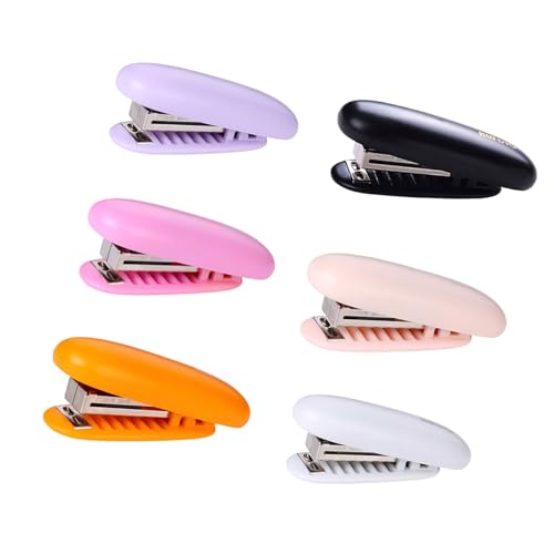 6 PCs Kunststoff Hefter Schöner Hefter Desktop Hefter Dekorativen Hefter Büro Home Hefter Tragbarer Hefter 6 PCs Kunststoff Hefter Schöner Hefter Desktop Hefter Dekorativen Hefter Büro Home Hefter Tragbarer Hefter von WZBHCZLJ