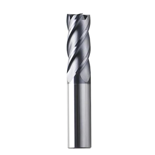 WZFC 4 Flöten Flachfräser Fräser Hartmetall-Schaftfräser HRC 45 TiALN-beschichtete CNC-Maschinenfräswerkzeuge Schaftfräser,18x45x100x18D von WZFC