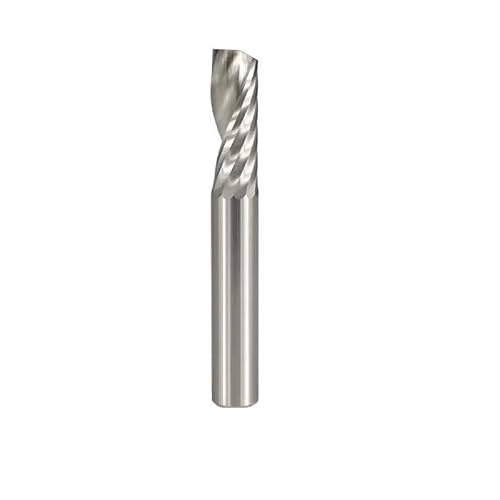 WZFC Hartmetall-Schaftfräser, Einschneidiger Fräser, Einschneidiger Spiral-PVC-Fräser, CNC-Fräser,3,175 X 3,175 X 15 Mm von WZFC