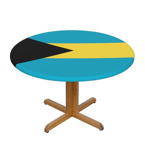 WZYWHJ Runde Tischdecke, Motiv: Flagge der Bahamas, wasserdicht, knitterfrei, für Esstisch, Dekoration, Tischdecke WZYWHJ Runde Tischdecke, Motiv: Flagge der Bahamas, wasserdicht, knitterfrei, für Esstisch, Dekoration, Tischdecke von WZYWHJ