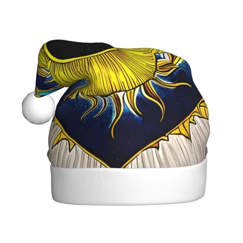 WZYWHJ Weihnachtsmütze für Erwachsene – Ornament-Stirnband für Feiertage, Partys und Kostümveranstaltungen, Cartoon-Herz-Sonnendrucke WZYWHJ Weihnachtsmütze für Erwachsene – Ornament-Stirnband für Feiertage, Partys und Kostümveranstaltungen, Cartoon-Herz-Sonnendrucke von WZYWHJ