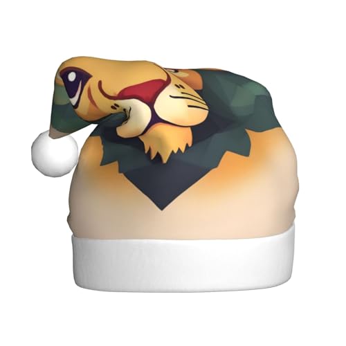 WZYWHJ Weihnachtsmütze für Erwachsene – Ornament-Stirnband für Feiertage, Partys und Kostümveranstaltungen, Cartoon-Löwen-Drucke WZYWHJ Weihnachtsmütze für Erwachsene – Ornament-Stirnband für Feiertage, Partys und Kostümveranstaltungen, Cartoon-Löwen-Drucke von WZYWHJ