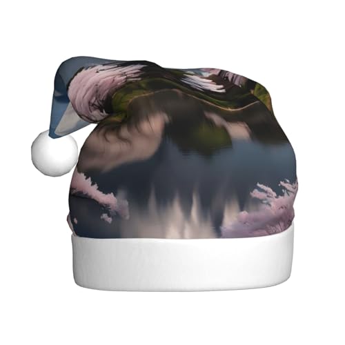 WZYWHJ Weihnachtsmütze für Erwachsene – Ornament-Stirnband für Feiertage, Partys und Kostümveranstaltungen, Mt. Fuji im frühen Frühling WZYWHJ Weihnachtsmütze für Erwachsene – Ornament-Stirnband für Feiertage, Partys und Kostümveranstaltungen, Mt. Fuji im frühen Frühling von WZYWHJ