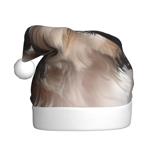WZYWHJ Weihnachtsmütze für Erwachsene – Ornament-Stirnband für Feiertage, Partys und Kostümveranstaltungen, Shih Tzu Hunde-Drucke WZYWHJ Weihnachtsmütze für Erwachsene – Ornament-Stirnband für Feiertage, Partys und Kostümveranstaltungen, Shih Tzu Hunde-Drucke von WZYWHJ