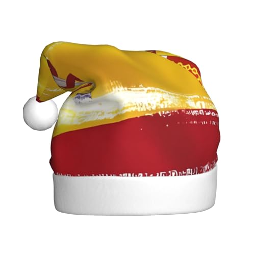 WZYWHJ Weihnachtsmütze für Erwachsene – Ornament-Stirnband für Feiertage, Partys und Kostümveranstaltungen, Spanien-Flaggen-Drucke WZYWHJ Weihnachtsmütze für Erwachsene – Ornament-Stirnband für Feiertage, Partys und Kostümveranstaltungen, Spanien-Flaggen-Drucke von WZYWHJ