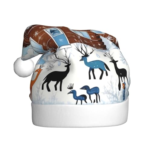 WZYWHJ Weihnachtsmütze für Erwachsene – Ornament-Stirnband für Feiertage, Partys und Kostümveranstaltungen, Winter-Kitz-Drucke WZYWHJ Weihnachtsmütze für Erwachsene – Ornament-Stirnband für Feiertage, Partys und Kostümveranstaltungen, Winter-Kitz-Drucke von WZYWHJ