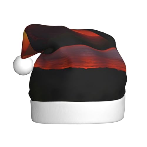 WZYWHJ Weihnachtsmütze für Erwachsene – Ornament-Stirnband für Feiertage, Partys und Kostümveranstaltungen, der ausbrechende Kilauea-Vulkan-Druck WZYWHJ Weihnachtsmütze für Erwachsene – Ornament-Stirnband für Feiertage, Partys und Kostümveranstaltungen, der ausbrechende Kilauea-Vulkan-Druck von WZYWHJ