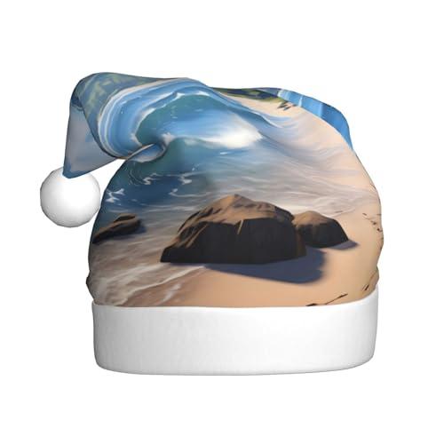 WZYWHJ Weihnachtsmütze für Erwachsene – Ornament-Stirnband für Feiertage, Partys und Kostümveranstaltungen, schöne Hawaii-Stranddrucke WZYWHJ Weihnachtsmütze für Erwachsene – Ornament-Stirnband für Feiertage, Partys und Kostümveranstaltungen, schöne Hawaii-Stranddrucke von WZYWHJ