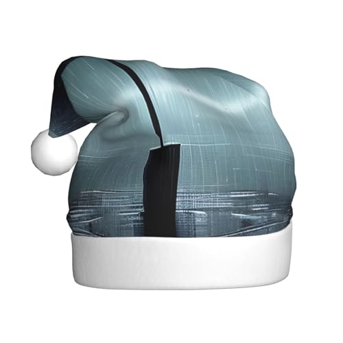 WZYWHJ Weihnachtsmütze für Erwachsene – Ornament-Stirnband für Feiertage, Partys und Kostümveranstaltungen, schwarzer Regenschirm im Regen WZYWHJ Weihnachtsmütze für Erwachsene – Ornament-Stirnband für Feiertage, Partys und Kostümveranstaltungen, schwarzer Regenschirm im Regen von WZYWHJ