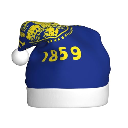 WZYWHJ Weihnachtsmütze für Erwachsene – Ornament-Stirnband für Feiertagspartys und Kostümveranstaltungen, Oregon-Flaggen-Drucke WZYWHJ Weihnachtsmütze für Erwachsene – Ornament-Stirnband für Feiertagspartys und Kostümveranstaltungen, Oregon-Flaggen-Drucke von WZYWHJ