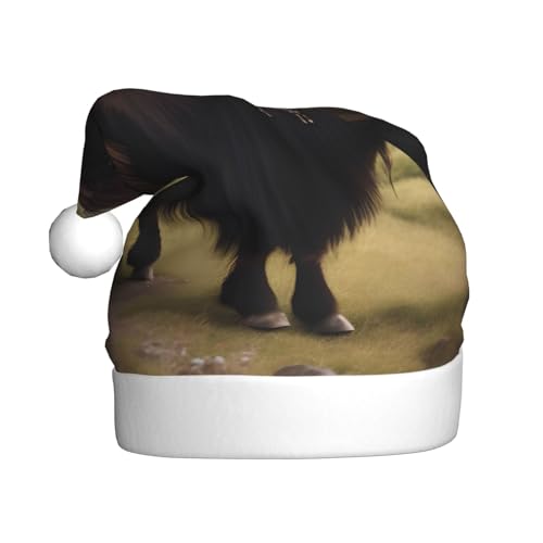WZYWHJ Weihnachtsmütze für Erwachsene – Ornament-Stirnband für Feiertagspartys und Kostümveranstaltungen, mächtige Hochland-Yak-Drucke WZYWHJ Weihnachtsmütze für Erwachsene – Ornament-Stirnband für Feiertagspartys und Kostümveranstaltungen, mächtige Hochland-Yak-Drucke von WZYWHJ