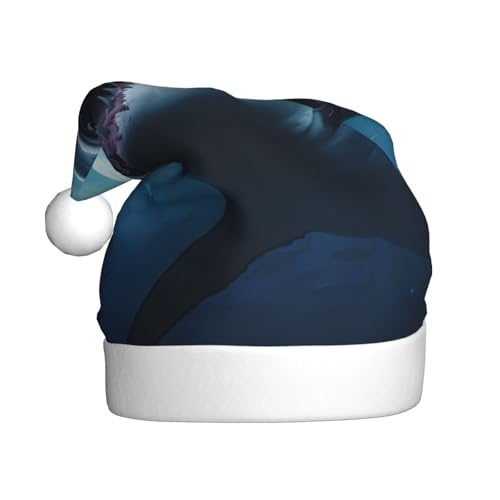 WZYWHJ Weihnachtsmütze für Erwachsene – Ornament-Stirnband für Feiertagspartys und Kostümveranstaltungen, tolle weiße Hai-Drucke WZYWHJ Weihnachtsmütze für Erwachsene – Ornament-Stirnband für Feiertagspartys und Kostümveranstaltungen, tolle weiße Hai-Drucke von WZYWHJ