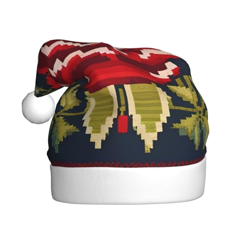 WZYWHJ Weihnachtsmütze für Erwachsene – Ornament-Stirnband für Feiertagspartys und Kostümveranstaltungen, ukrainische Stickerei, Rosen-Drucke WZYWHJ Weihnachtsmütze für Erwachsene – Ornament-Stirnband für Feiertagspartys und Kostümveranstaltungen, ukrainische Stickerei, Rosen-Drucke von WZYWHJ
