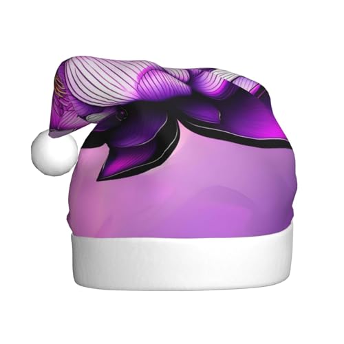 WZYWHJ Weihnachtsmütze für Erwachsene – Ornament-Stirnband für Feiertagspartys und Kostümveranstaltungen, violette Lotusdrucke WZYWHJ Weihnachtsmütze für Erwachsene – Ornament-Stirnband für Feiertagspartys und Kostümveranstaltungen, violette Lotusdrucke von WZYWHJ
