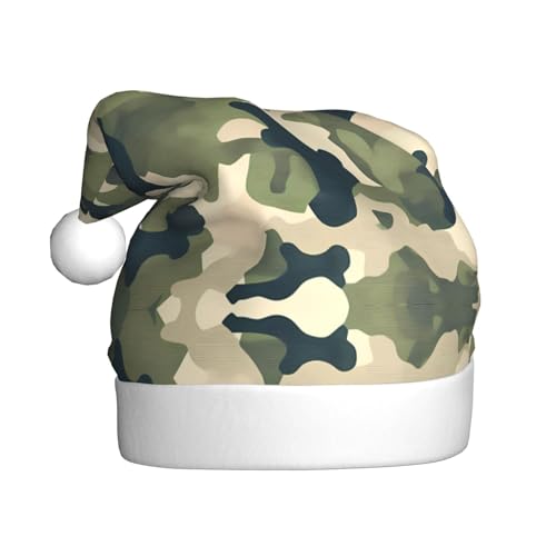 WZYWHJ Weihnachtsmütze für Erwachsene für Urlaub und Weihnachtsfeiern, jährliche Zeremonien, Camouflage-Muster von WZYWHJ