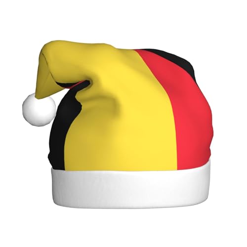 WZYWHJ Weihnachtsmütze für Erwachsene für Urlaub und Weihnachtsfeiern, jährliche Zeremonien, Flagge von Belgien von WZYWHJ