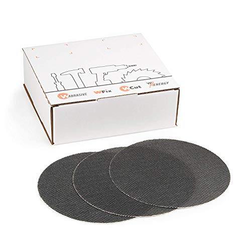 Schleifscheiben 225 mm Klett Set | 20 Stück Schleifgitter Körnung 80 | Ideal für Deckenschleifer, Trockenbauschleifer und Tellerschleifer von Wabrasive