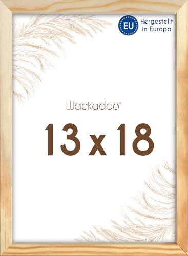 Wackadoo Bilderrahmen 13x18 natur Fotowand Fotorahmen mit Glasscheibe Italienisches Holz Picture frame von Wackadoo