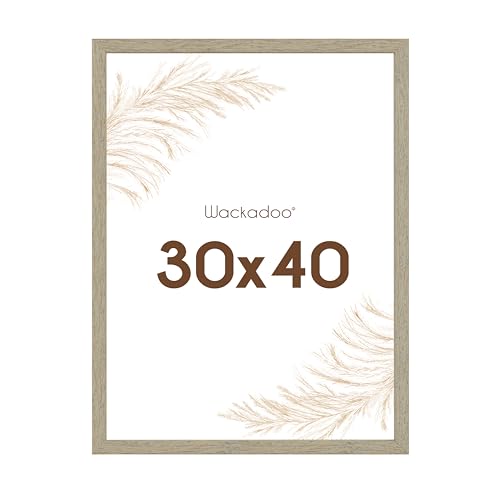 Wackadoo Bilderrahmen 30x40 Eiche Fotowand Fotorahmen mit Glasscheibe FSC Holz Picture frame von Wackadoo