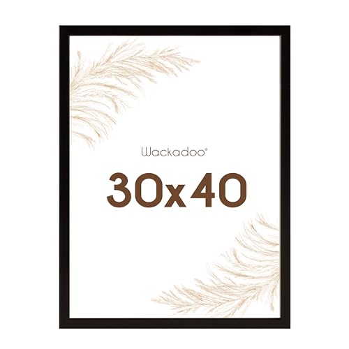 Wackadoo Bilderrahmen 30x40 Schwarz Fotowand Fotorahmen mit Glasscheibe FSC Holz Picture frame von Wackadoo