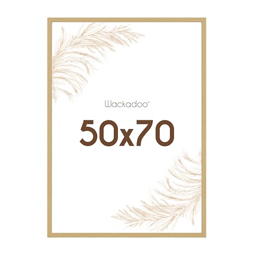 Wackadoo Bilderrahmen 50x70 Natur Fotowand Fotorahmen mit bruchsicherem Acrylglas FSC Holz Picture frame von Wackadoo