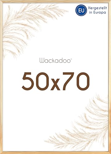 Wackadoo Bilderrahmen 50x70 natur Fotowand Fotorahmen mit Glasscheibe Italienisches Holz Picture frame von Wackadoo