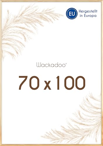 Wackadoo Bilderrahmen 70x100 natur Fotowand Fotorahmen mit Glasscheibe Italienisches Holz Picture frame von Wackadoo