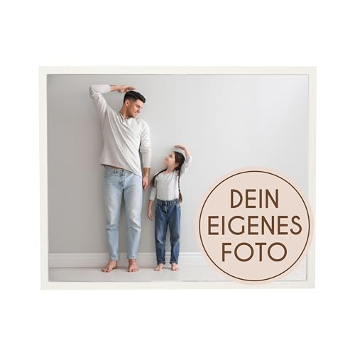 Wackadoo Bilderrahmen Holz mit eigenem Foto 40x50 cm (quer) cm weiß - Poster mit Wunschmotiv - Personalisiertes Geschenk - Wunschmotiv von Wackadoo