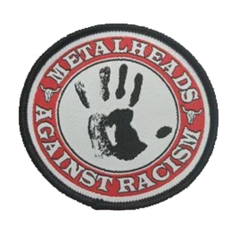 Wacken Open Air - Metalheads Against Racism - Aufnäher für Kutte und Weste, gelb, zum aufbügeln für Metal und Festival Fans gegen Nazis von Wacken Open Air