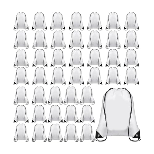 Wadakada 25 Stück Sublimations-Kordelzugbeutel, Großpackung, Kordelzug-Rucksäcke, Wiederverwendbar, für Fitnessstudio, Sport, Sinch Sack, Rucksack Wadakada 25 Stück Sublimations-Kordelzugbeutel, Großpackung, Kordelzug-Rucksäcke, Wiederverwendbar, für Fitnessstudio, Sport, Sinch Sack, Rucksack von Wadakada