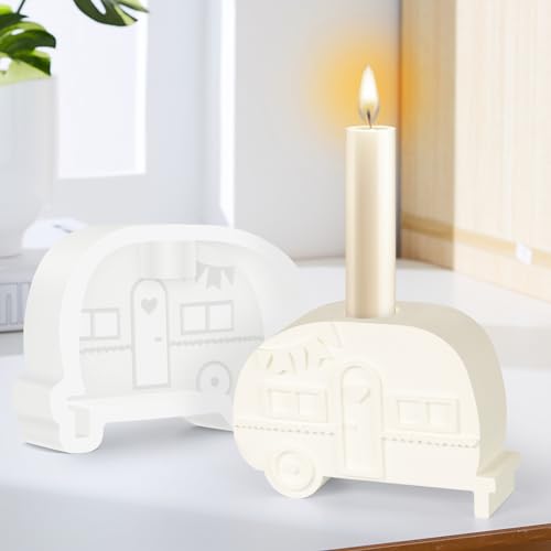 Silikonform Kerzenhalter, Camping Bus Candle Holder Silikonform Gießform Campingbus Gießform Kerzenhalter Concrete Silicone Mould Candle Holder Silicone Mould Crafts von Wadlhk