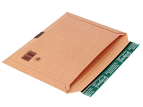 Progress PPW05.06 Wellpappe Versandtasche DIN B4 360 x 250 x -30 mm (Innenmaß) braun/ECO/QUER ** Verpackungseinheit: 100 Stück ** von Wagener-Verpackung.de