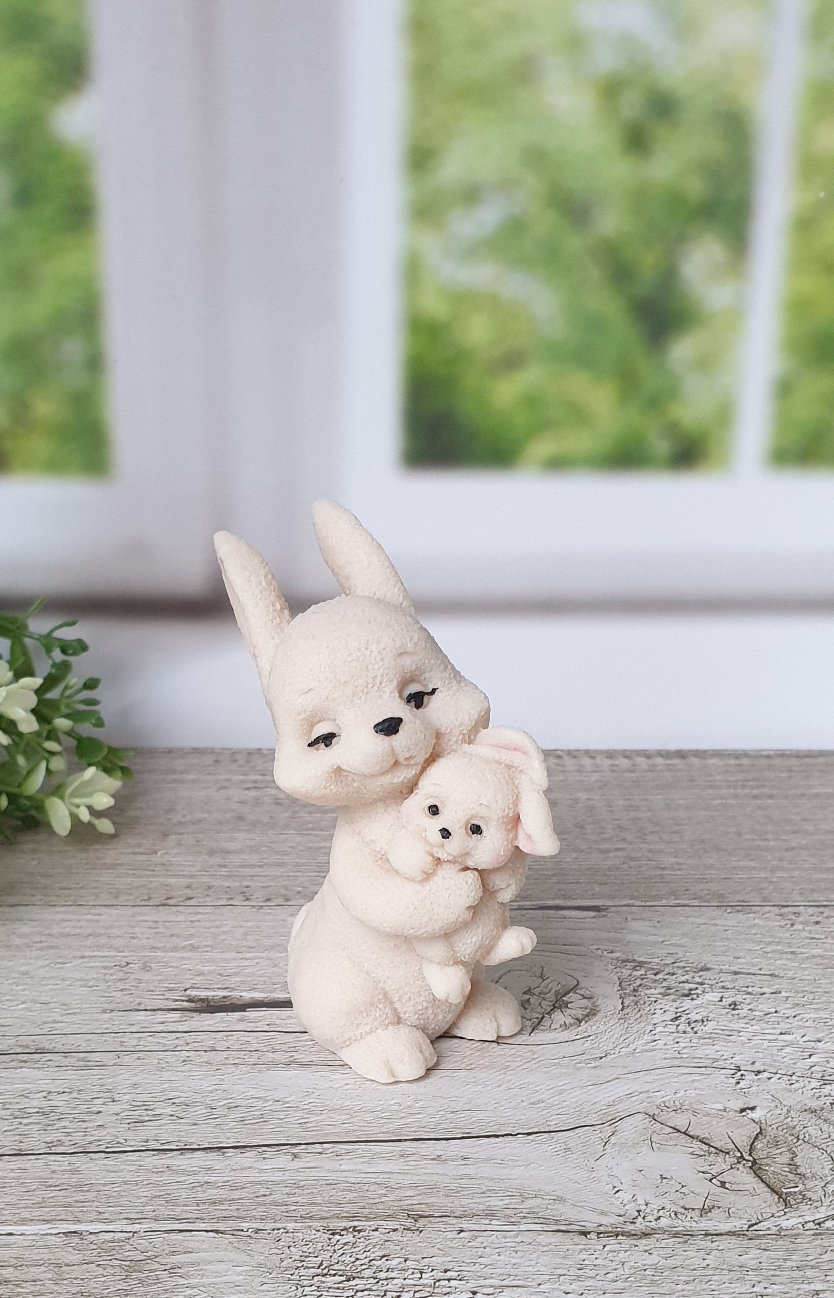 Seife Hase Mit Baby von WagnerSeifeSouvenir