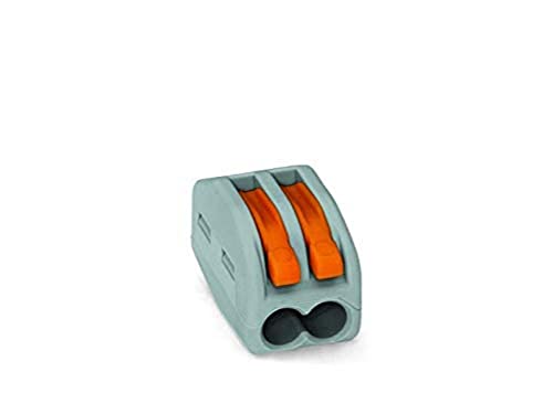 WAGO® Klemme, 2-Leiter, 4 mm², Verbindungsklemme mit Hebel, 222-412 (25 Stück) von WAGO