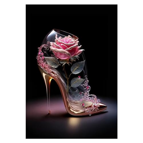 WakiHong Fantasie-High-Heels Diamond Painting, 5D Diamond Painting für Wohnzimmer Schlafzimmer Wand Dekoration Geschenke 30x40cm von WakiHong