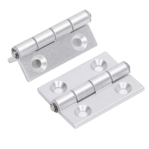 2pcs Aluminium Faltbare Scharniere Türscharniere Flach Offene Harzbuchsen Verdickte Türscharniere Holzbearbeitungswerkzeuge für Türen Truhen von Walfront