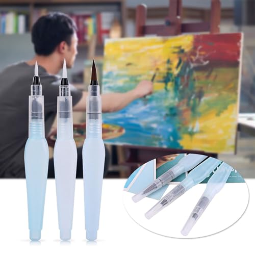 Walfront 3-teiliges Kalligraphie-Pinselstift, Wasserpinselstift, Aquarell-Malpinsel, Aquarell-Pinselstift-Set, Marker, Weiche, Flexible Spitze, Kunsttinte, Wasserpinselstifte, von Walfront