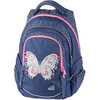 Walker Schulrucksack Fame Butterfly Kunstfaser blau von Walker