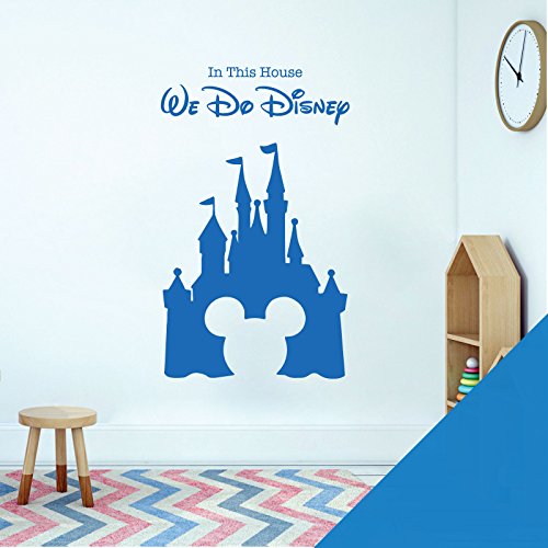 Wandsticker für Kinderzimmer, Disney-Motiv "We Do Disney", Schloss, Mickey Maus [Ozean] von Wall Designer