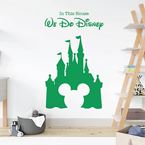 Wandsticker für Kinderzimmer, Disney-Motiv "We Do Disney", Schloss und Mickey Maus [Kaktus] von Wall Designer