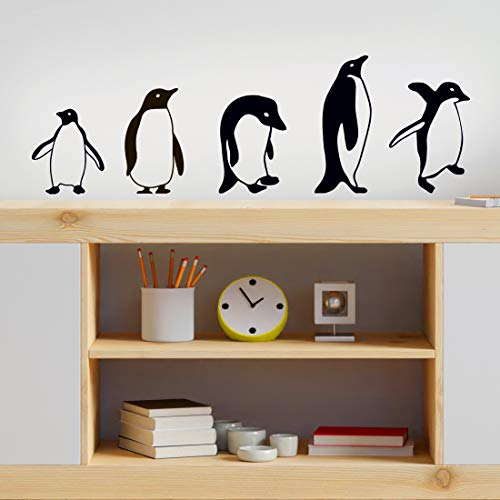 Pinguin-Aufkleber Wanddekoration Aufkleber Kinder Kunst Pinguine für Kinder Büro Kinderzimmer Wohnzimmer Zuhause Vinyl selbstklebend für Auto Auto Auto Auto Auto Spiel Transfer-Schablone von Wall4stickers