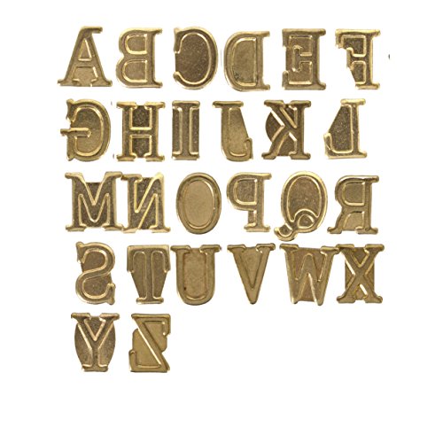 Walnut Hollow 26162 Großbuchstaben Alphabet Hotstamps, Gold, 0.63 inches von Walnut Hollow