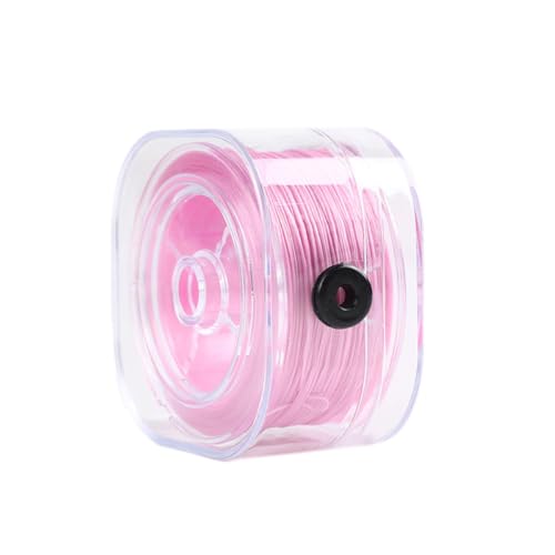 Wambere 0.7mm x 90m Elastische Schmuckfaden,Bunter Elastischer Faden Perlonfaden Gummiband Armbänderfaden Armband Schmuckfaden Bastelfaden für DIY Kunsthandwerk Schmuckherstellung,Rosa von Wambere