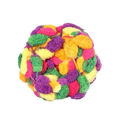 1 Rolle 130g ca.28m Dicke Wolle Garn Pom Pom Ball Wolle Strickwolle Garn Plüschballgarn,Wolle zum Häkeln und Stricken,für DIY Handgemacht Kunsthandwerk Schals Mützen Kissen Decken,Farbe 14 von Wambere