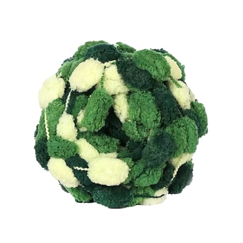 1 Rolle 130g ca.28m Dicke Wolle Garn Pom Pom Ball Wolle Strickwolle Garn Plüschballgarn,Wolle zum Häkeln und Stricken,für DIY Handgemacht Kunsthandwerk Schals Mützen Kissen Decken,Farbe 15 von Wambere