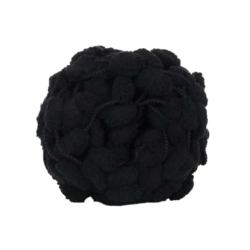 1 Rolle 130g ca.28m Dicke Wolle Garn Pom Pom Ball Wolle Strickwolle Garn Plüschballgarn,Wolle zum Häkeln und Stricken,für DIY Handgemacht Kunsthandwerk Schals Mützen Kissen Decken,Farbe 24 von Wambere