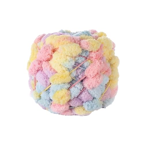 1 Rolle 130g ca.28m Dicke Wolle Garn Pom Pom Ball Wolle Strickwolle Garn Plüschballgarn,Wolle zum Häkeln und Stricken,für DIY Handgemacht Kunsthandwerk Schals Mützen Kissen Decken,Farbe 36 von Wambere